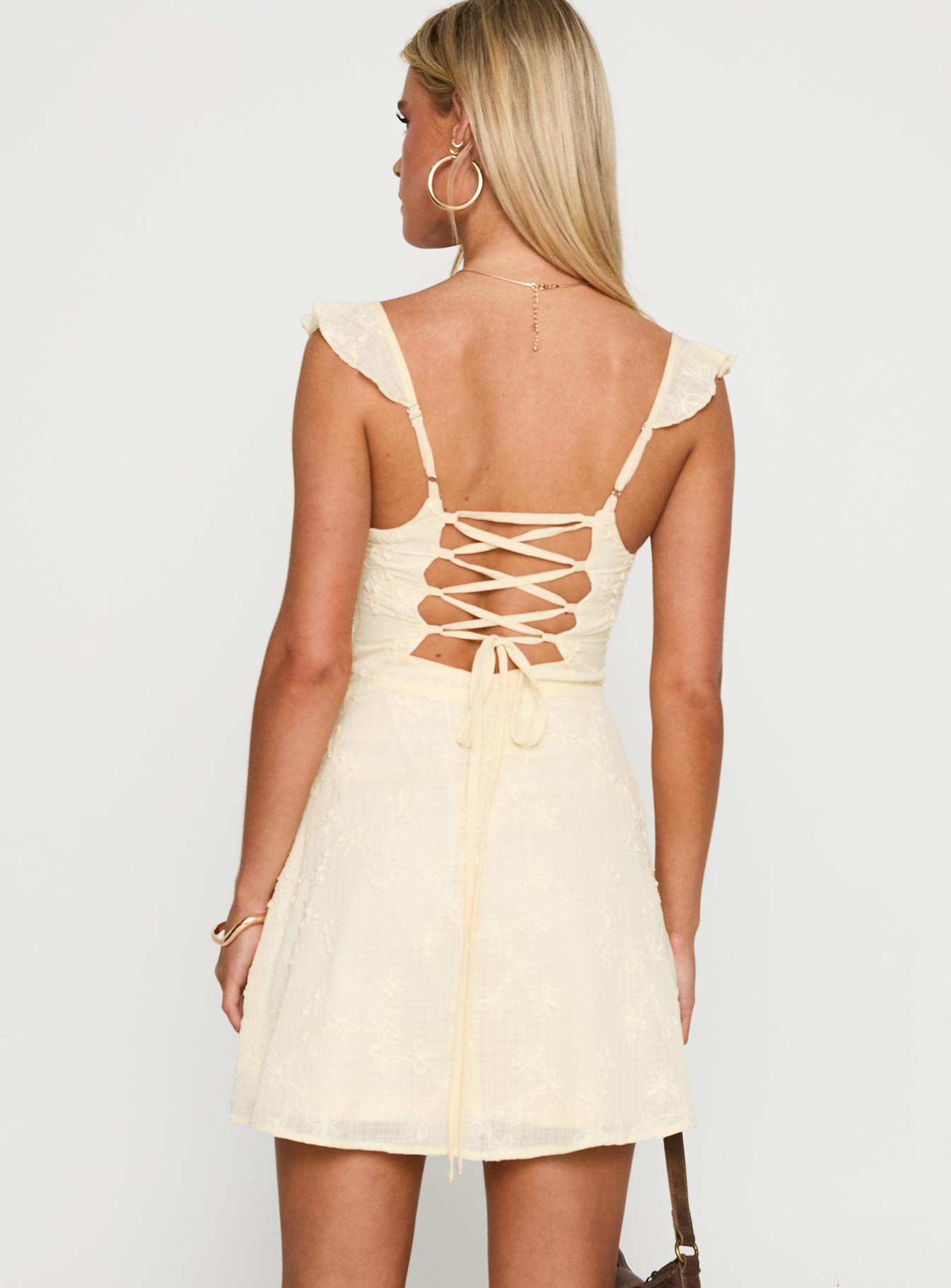 Landon Mini Dress | Lemon | Womens | Princess Polly Landon Mini Dress | Lemon | Womens | Princess Polly