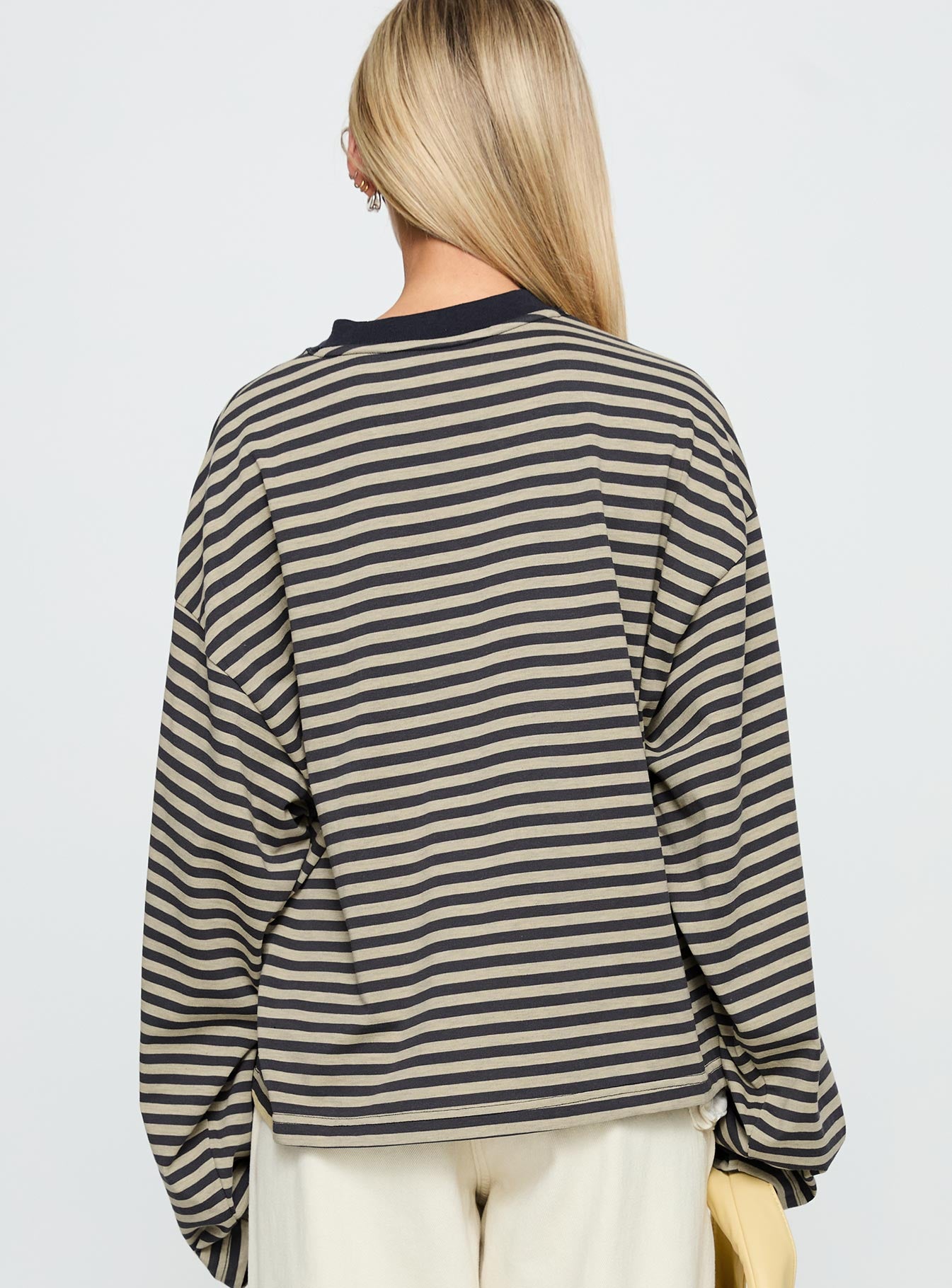 Bloom Long Sleeve Beige Stripe | Princess Polly Bloom Long Sleeve Beige Stripe | Princess Polly