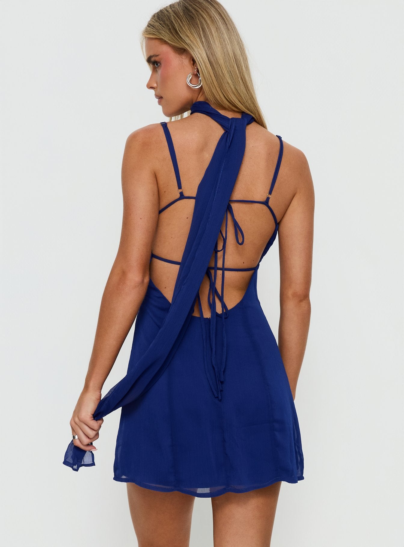 chara mini dress navy Cara Cara Carlie Mini Dress In Vintage Deco Navy