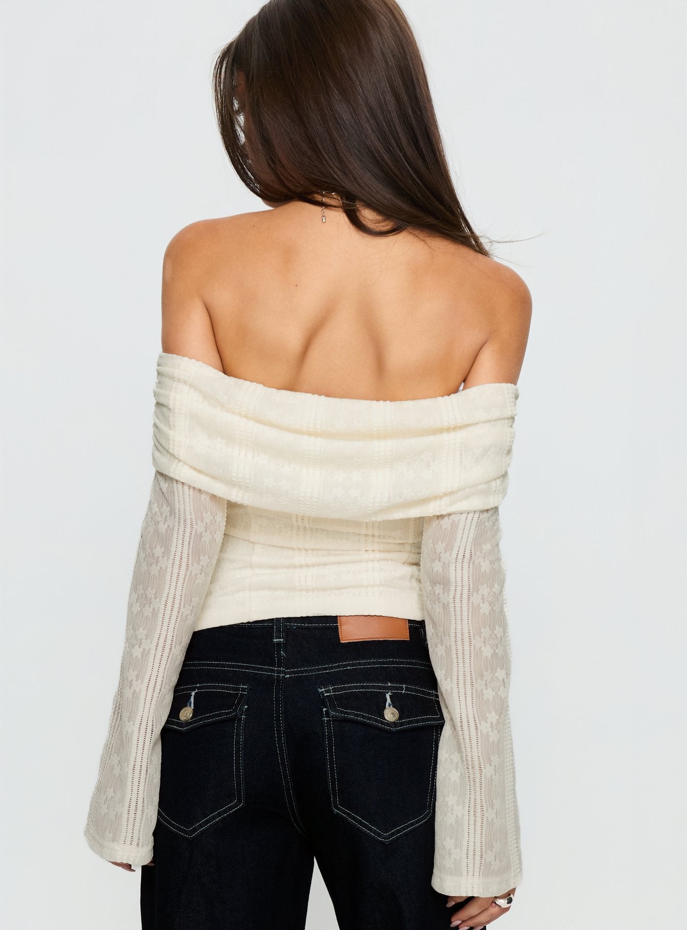 Colettie Long Sleeve Top Cream | Princess Polly Colettie Long Sleeve Top Cream | Princess Polly