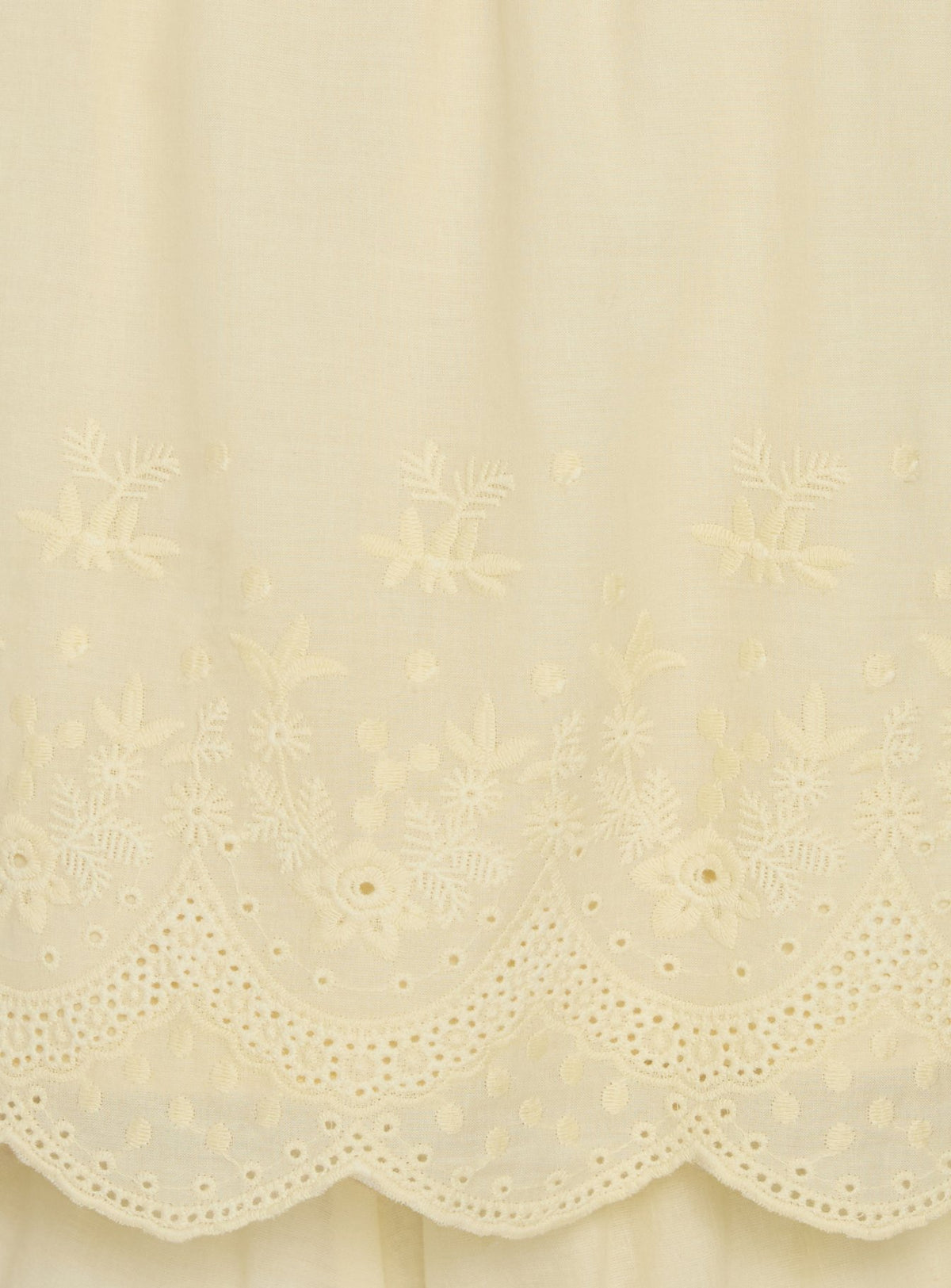 Madison Avenue Embroidered Detail Top Yellow