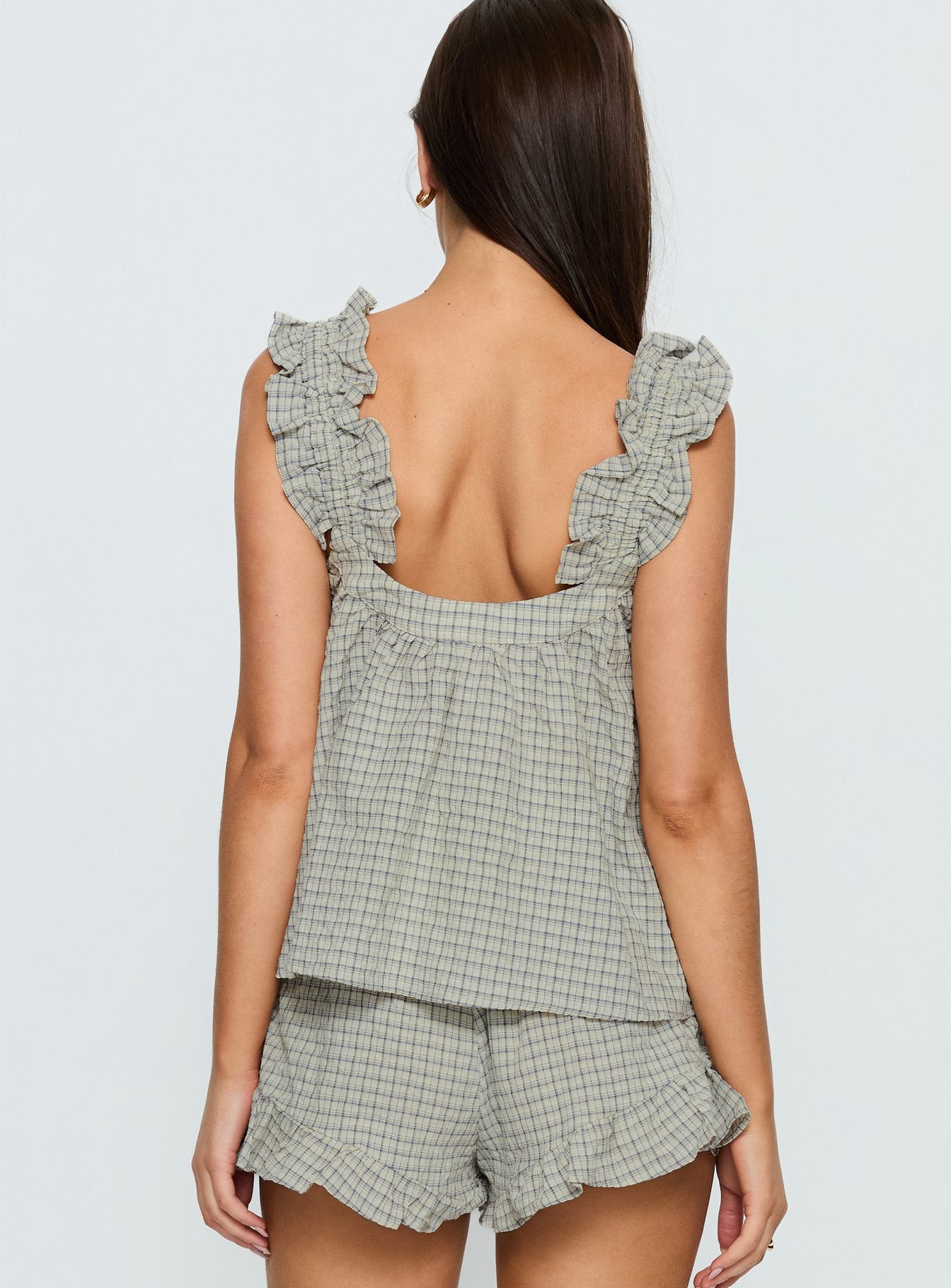 Santabelle Frill Top Check