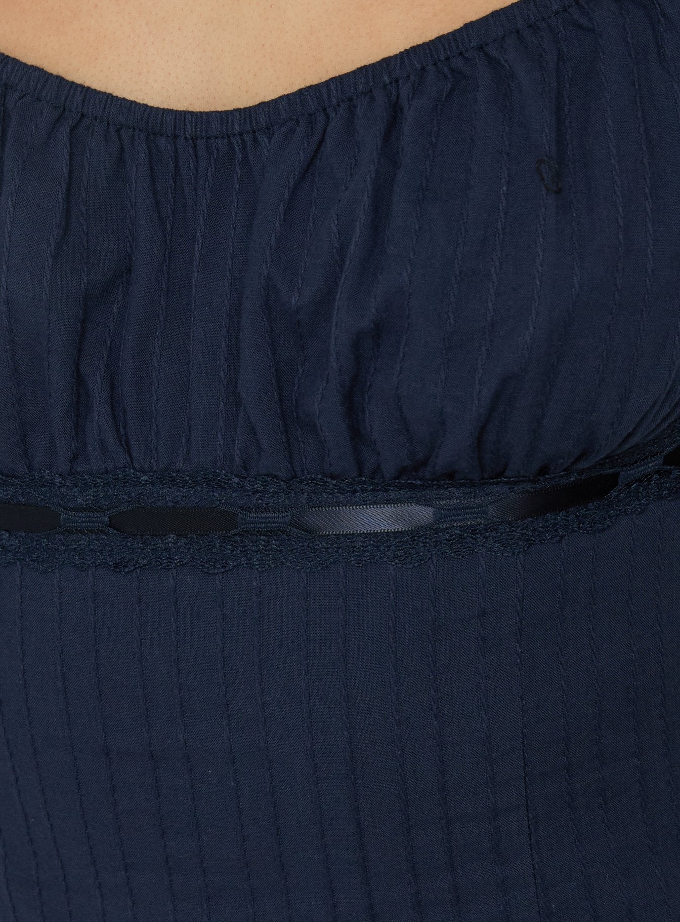 Garconne Textured Mini Dress Navy