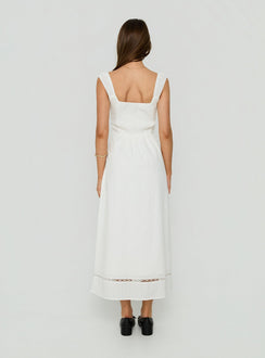 Garconne Textured Maxi Dress White