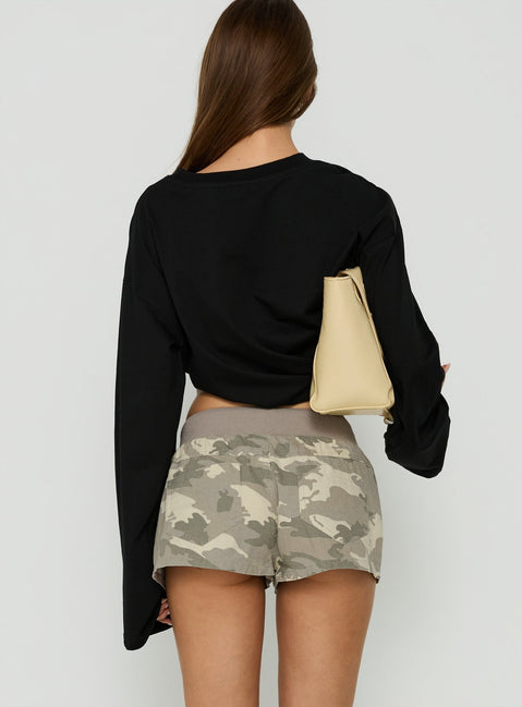 Fender Cargo Micro Shorts Snow Camo