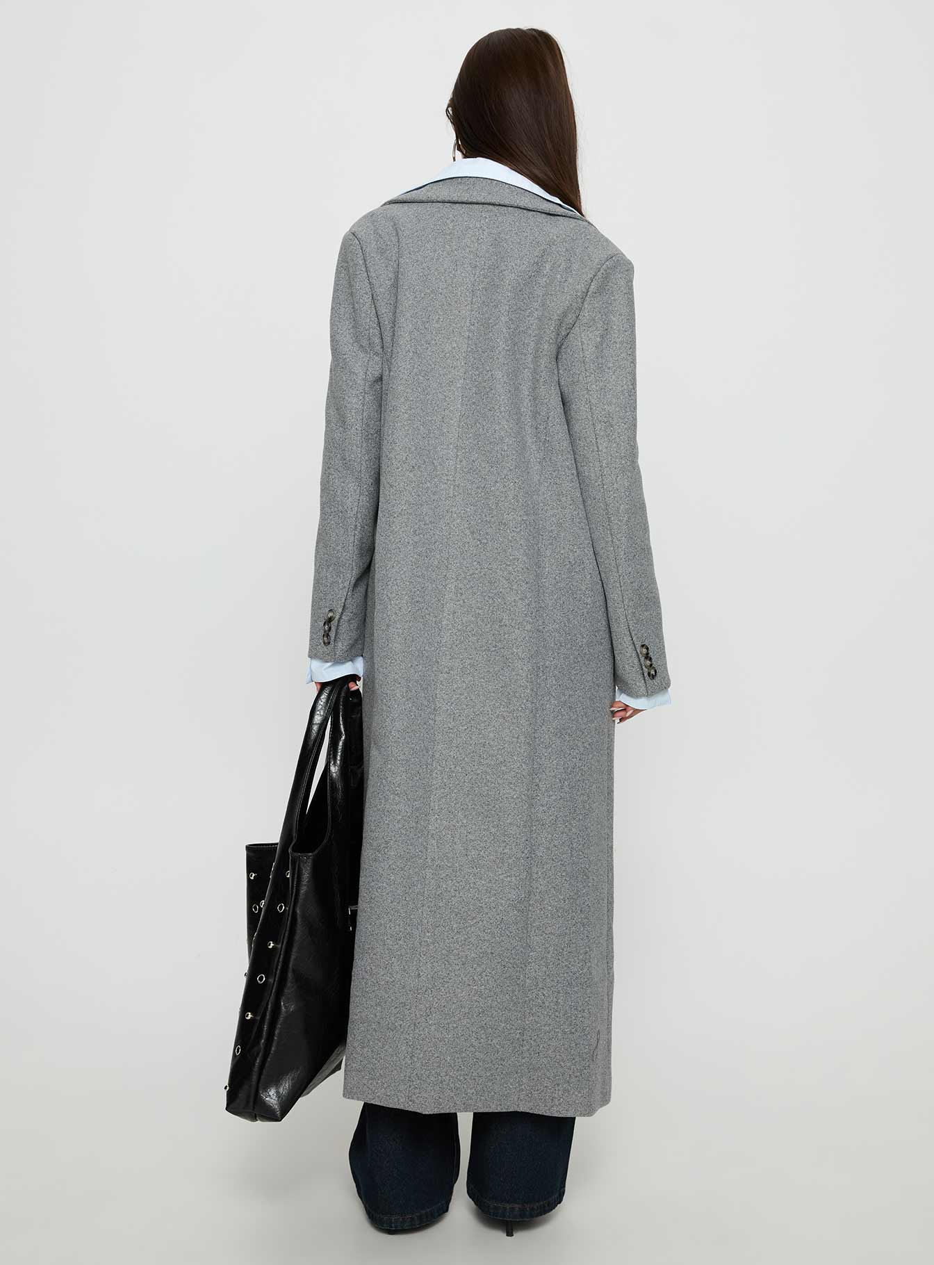Lovergirl Longline Coat Grey