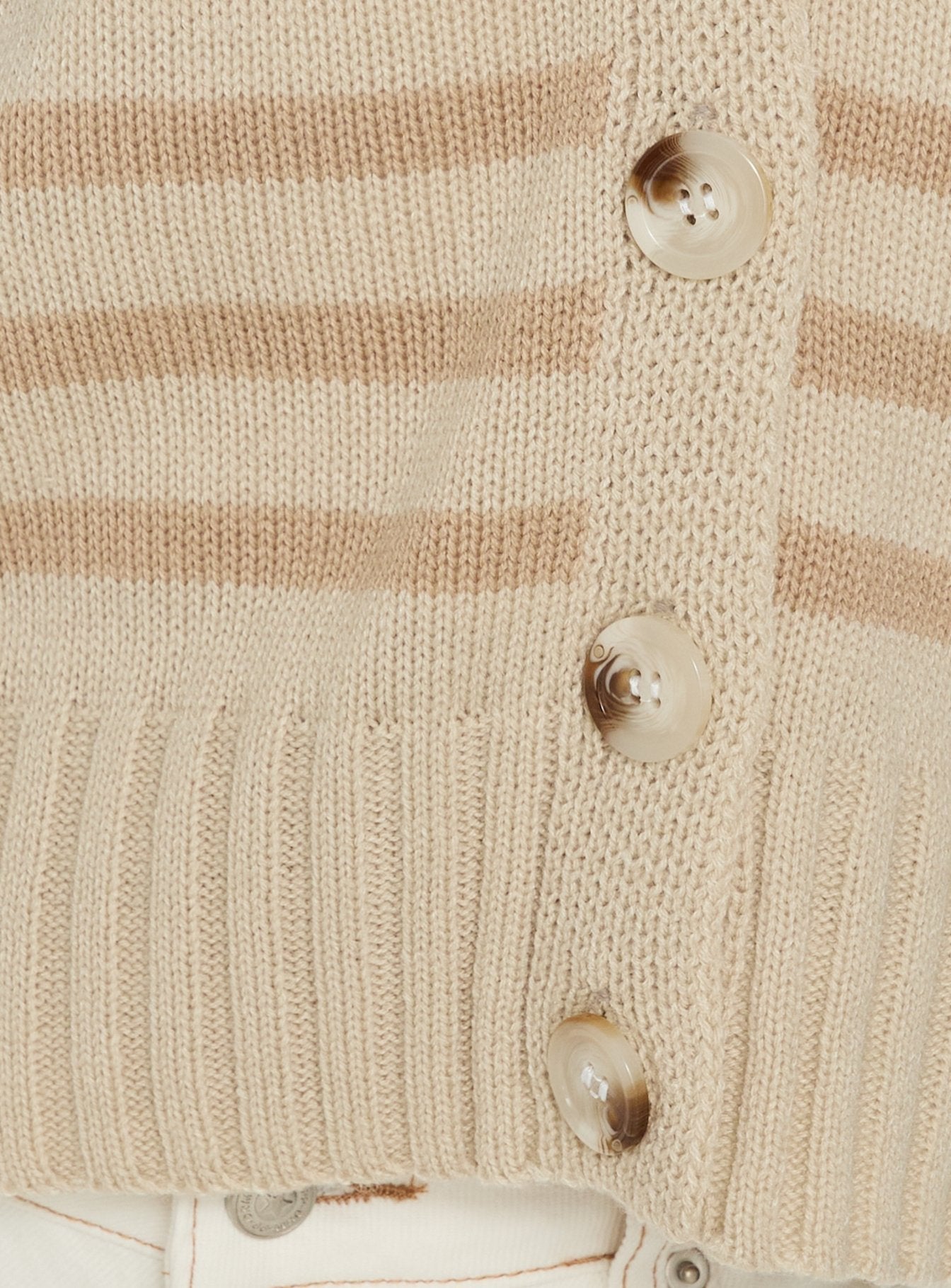 Designed with the Karlson Striped Cardigan womens-jumpers featuring short length and button closure product Princess Polly