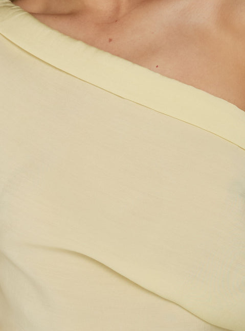 Sweetheart Off Shoulder Maxi Dress Yellow