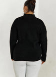 Bessy Knit Sweater Black Curve