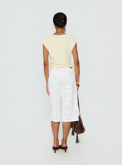 Roda Anglaise Longline Shorts White