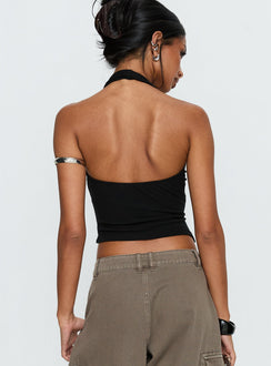 Avrilla Wrap Knit Top Black