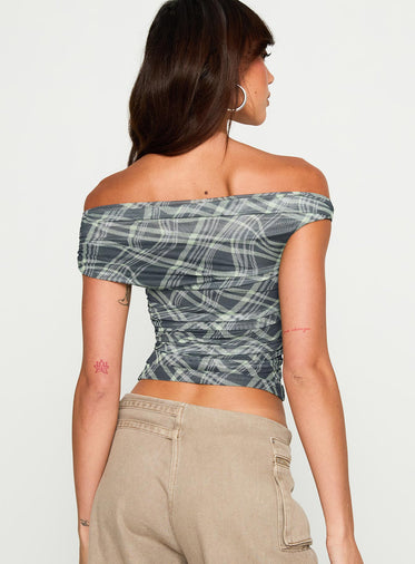 Sweet Embrace Off Shoulder Top Multi