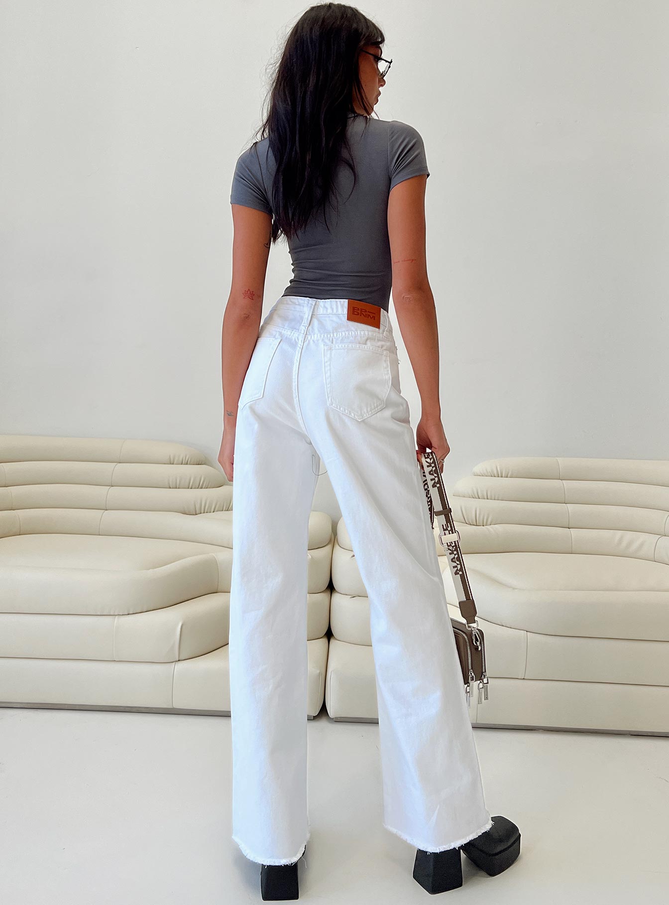 product Princess Polly High Waisted  Carey Denim Jeans White