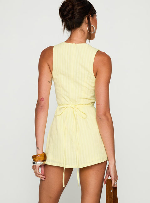 Yumiko Romper Yellow Tall