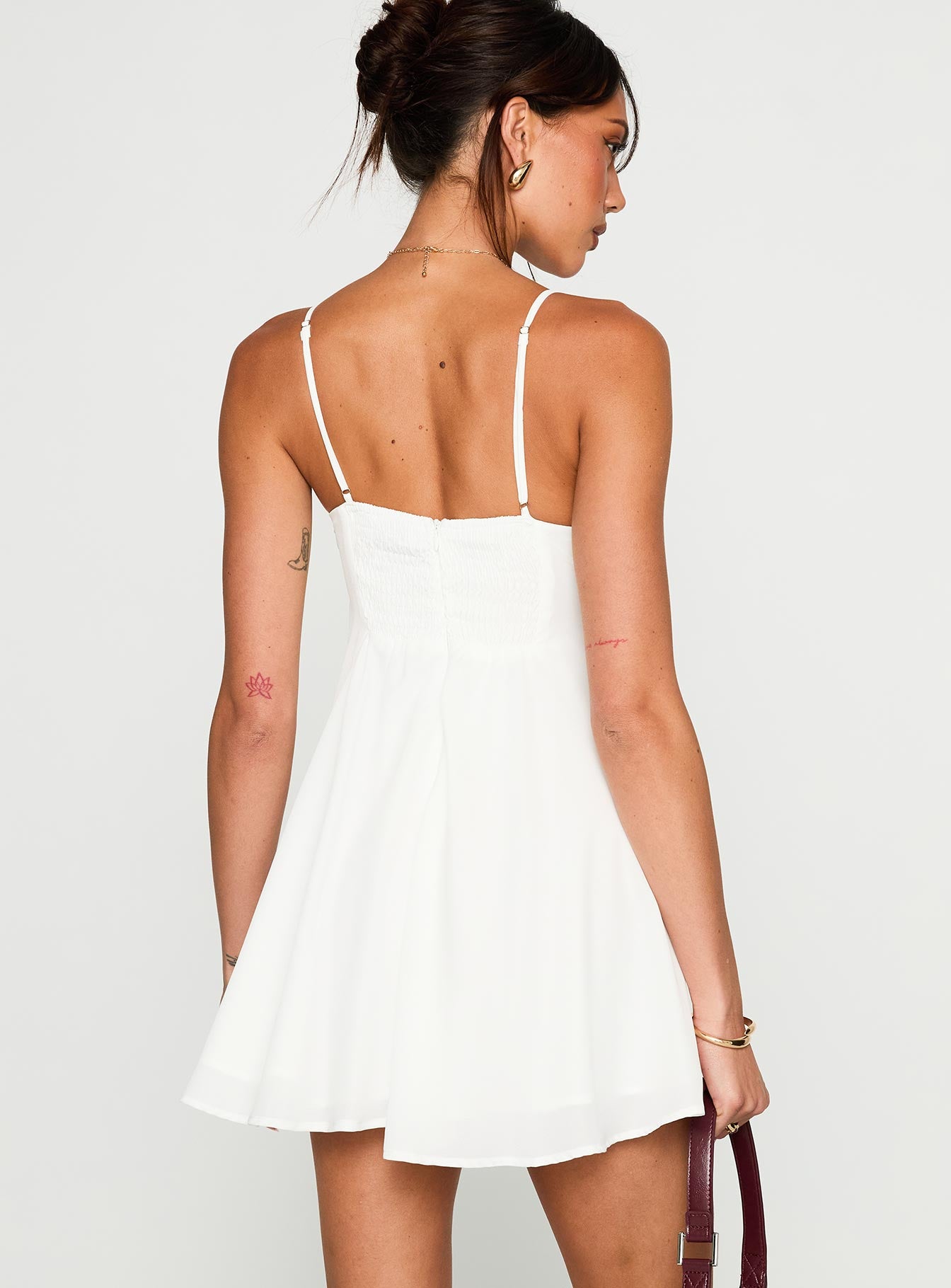 Moon Quartz Mini Dress White | Princess Polly Moon Quartz Mini Dress White | Princess Polly