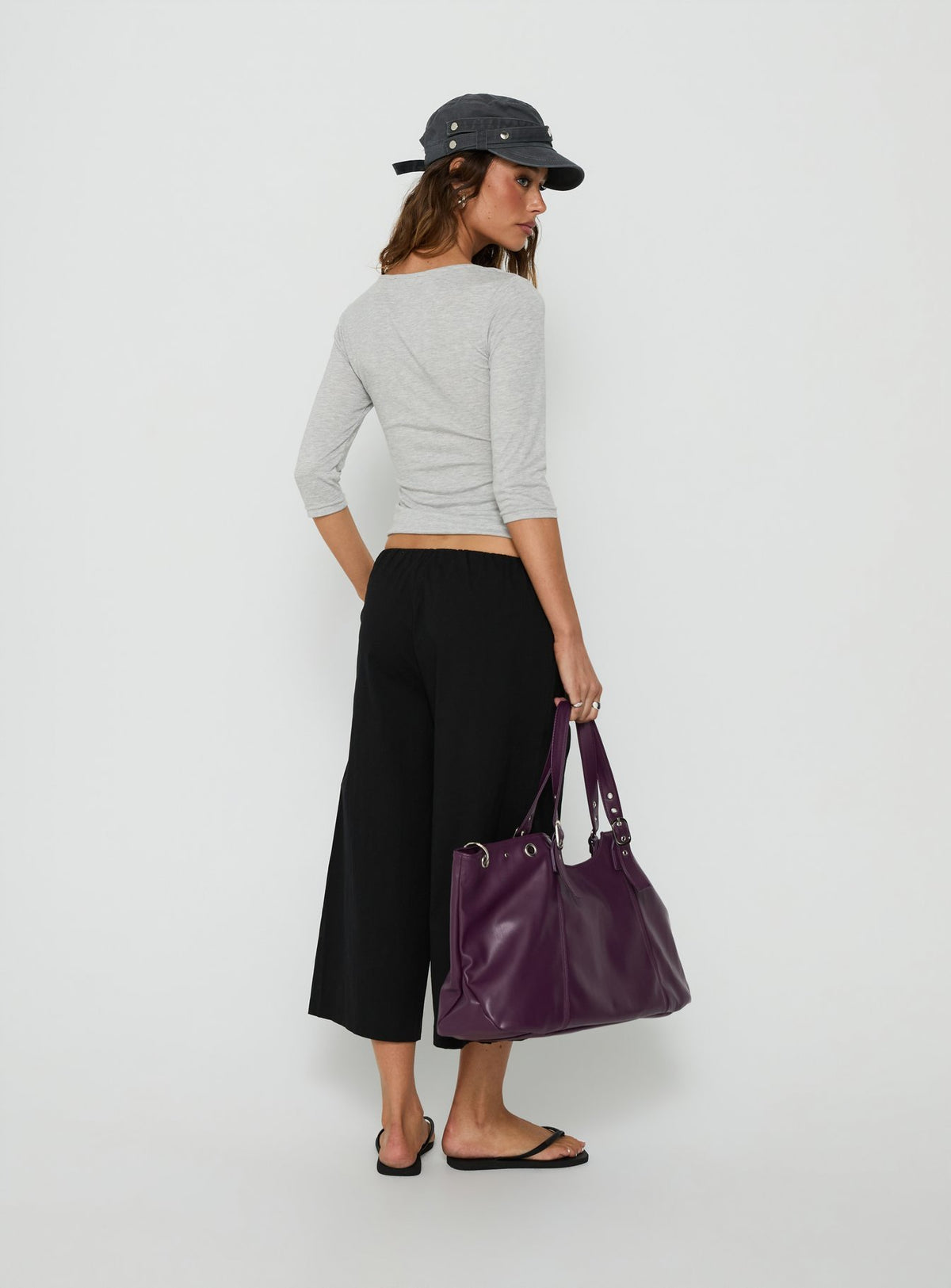 Lunea Concealed Waistband 3/4 Pant Black Petite