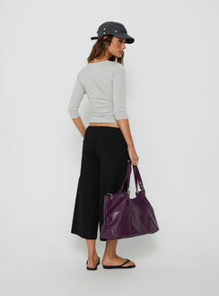 Lunea Concealed Waistband 3/4 Pant Black Petite