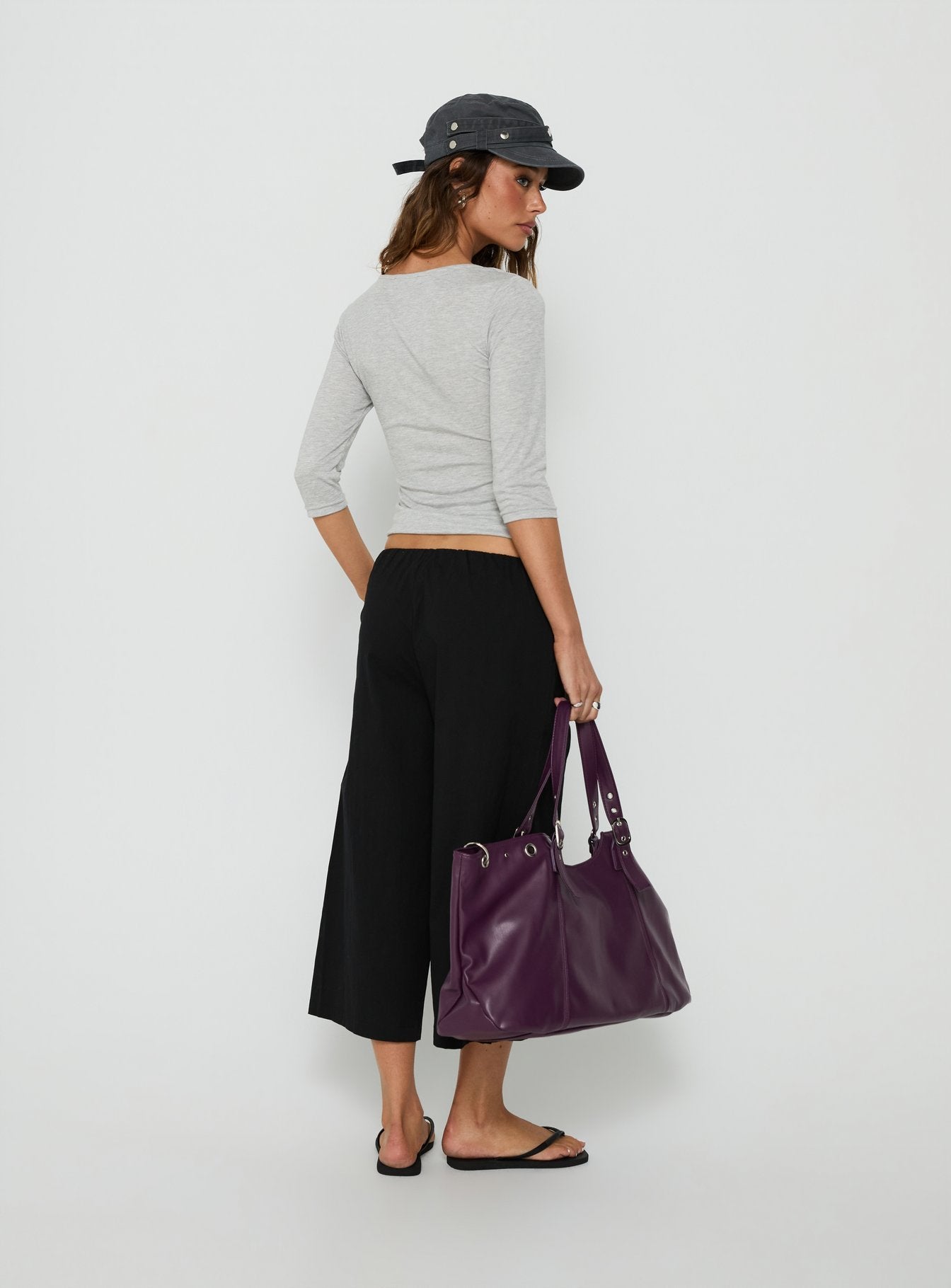 Lunea Concealed Waistband 3/4 Pant Black
