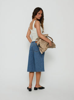 Kolumbia Low Rise Jort Mid Blue Wash