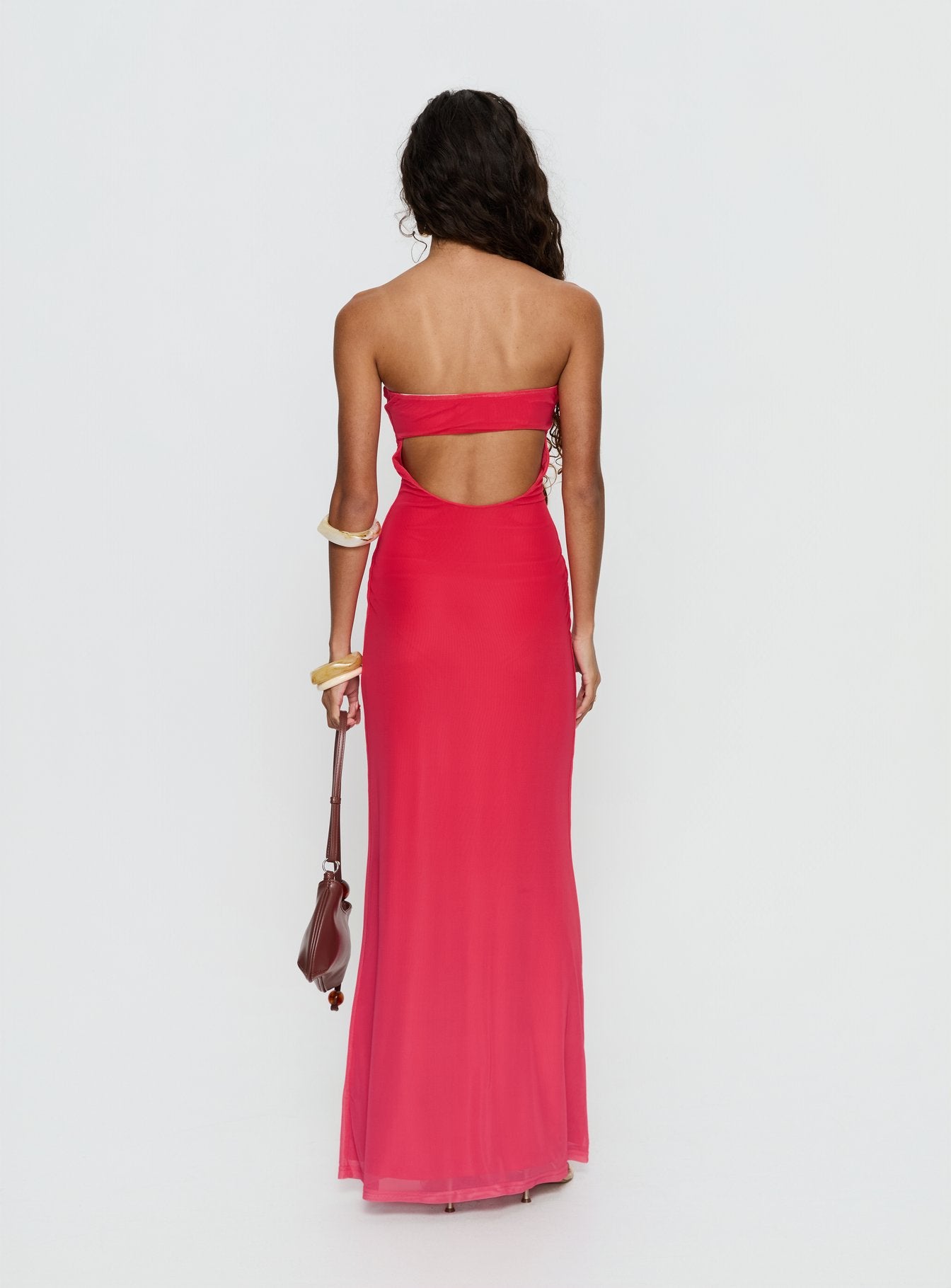 Jesemma Strapless Maxi Dress Hot Pink | Princess Polly Jesemma Strapless Maxi Dress Hot Pink | Princess Polly