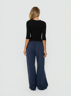 Lunea Concealed Waistband Pants Navy