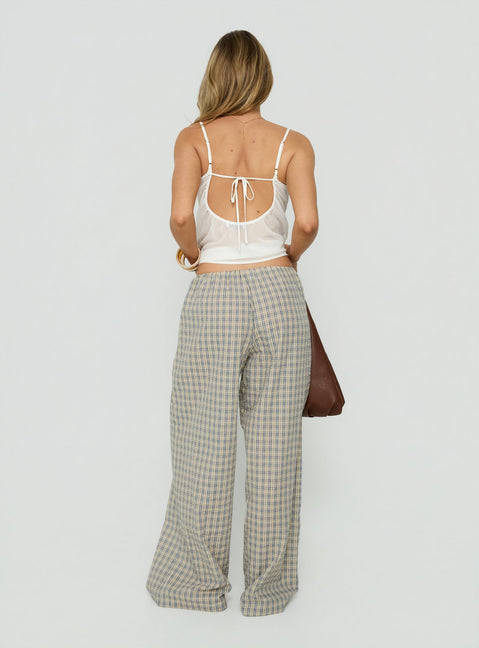 Lunea Concealed Waistband Pants Multi Check