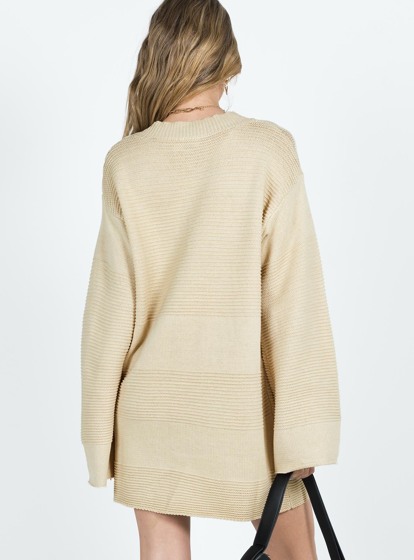 princess polly sweater dress Cheyenne Knit Sweater Dress Beige