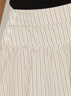 Fairylike Mini Skirt Multi Stripe