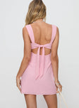 product Princess Polly Square Neck  Anyone But You Mini Dress Pink