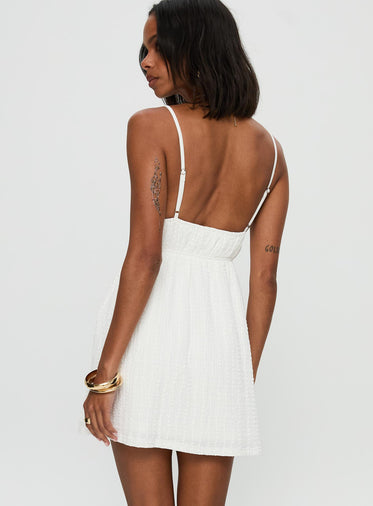 All Too Well Mini Dress White