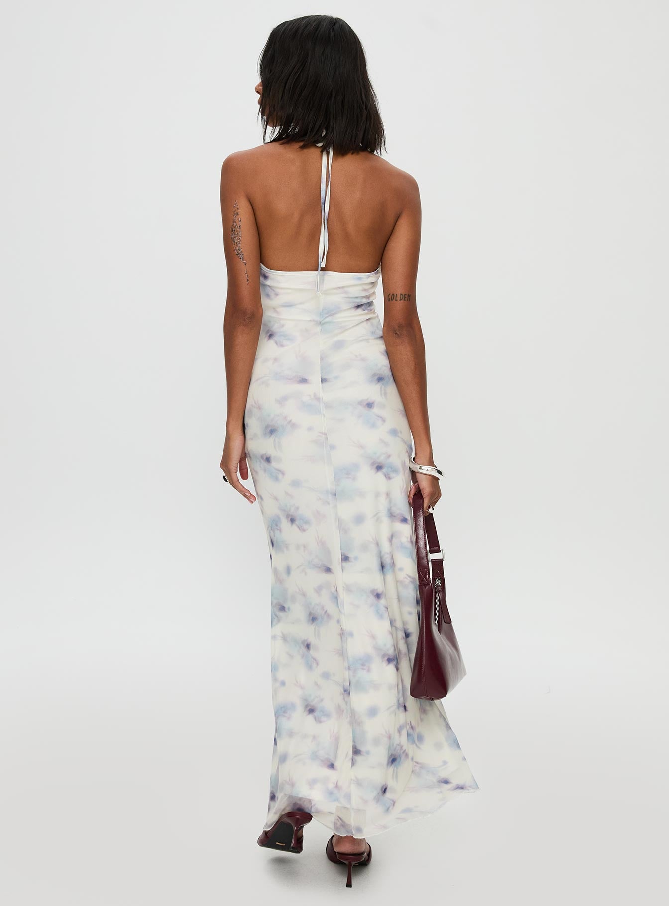 Walk On Water Halter Maxi Dress White | Princess Polly Walk On Water Halter Maxi Dress White | Princess Polly