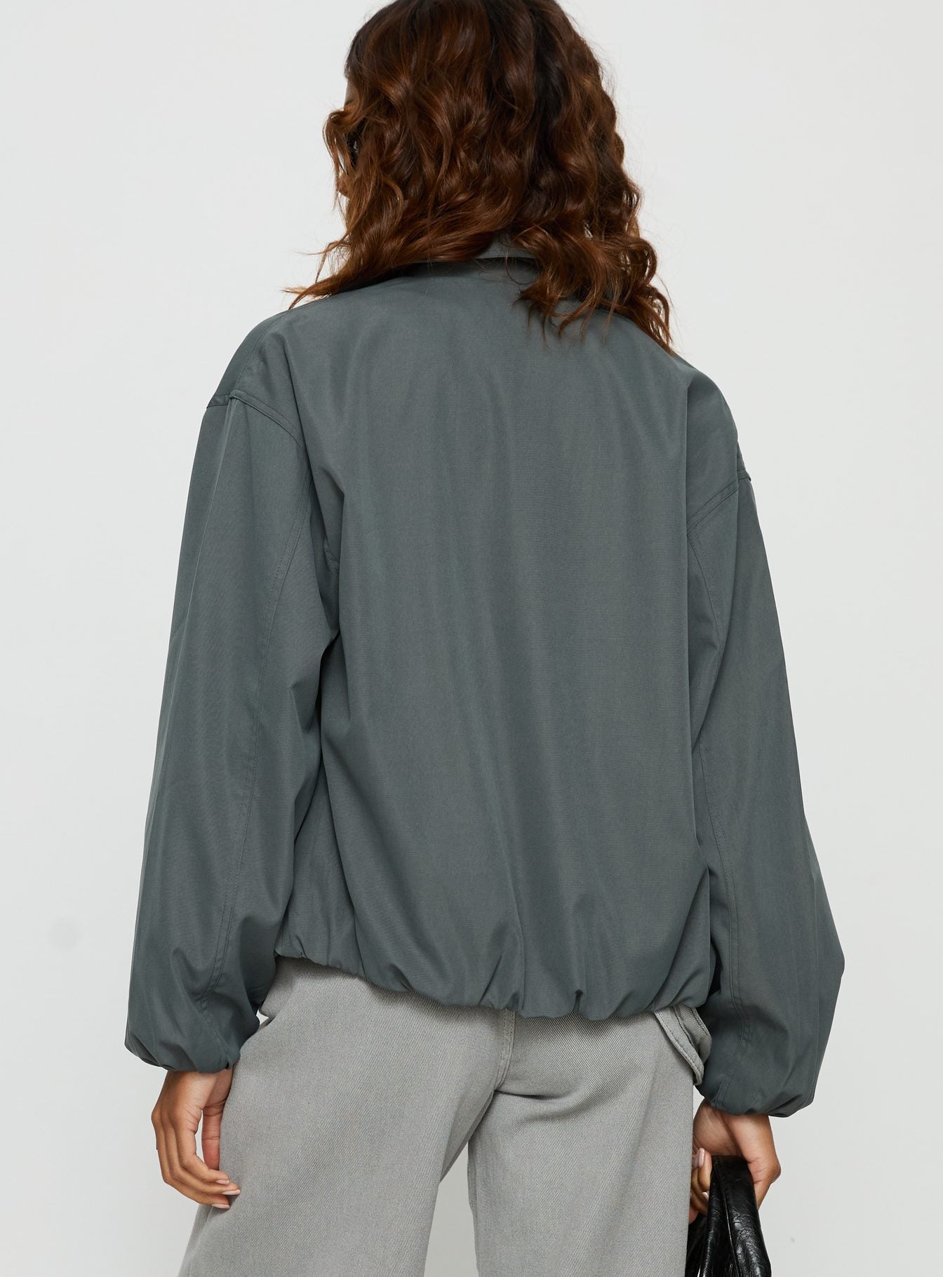 Donetta Collared Jacket Charcoal