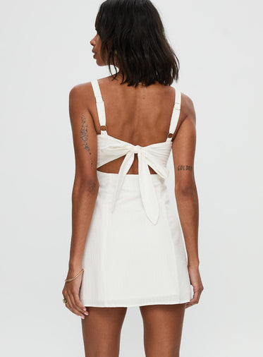 Summer Isles Mini Dress White