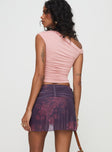 back view of model wearing Princess Polly Misteria Mini Skirt Multi Mini Skirts 