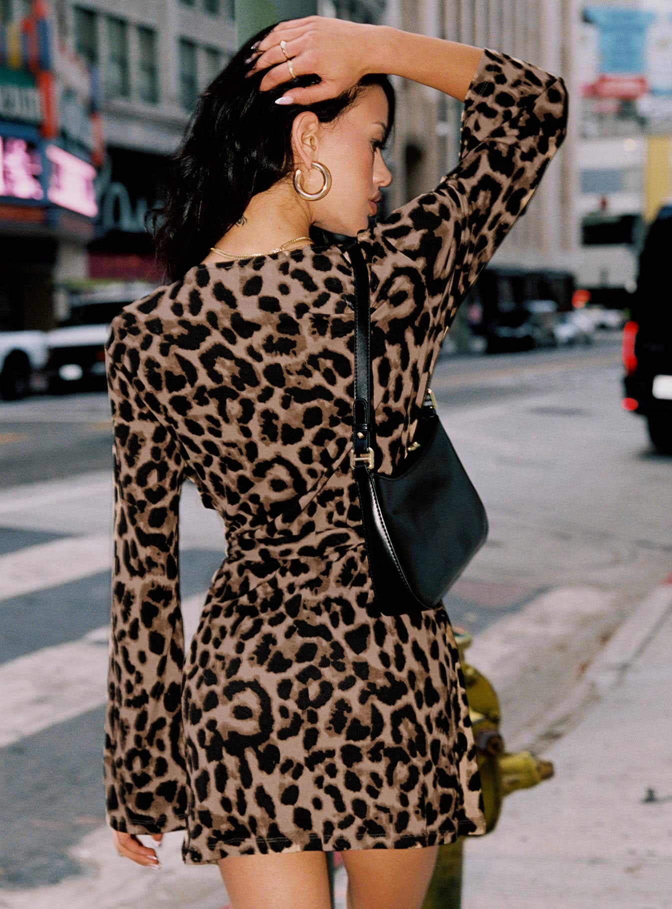 Raquela Wrap Mini Dress Leopard | Princess Polly Raquela Wrap Mini Dress Leopard | Princess Polly