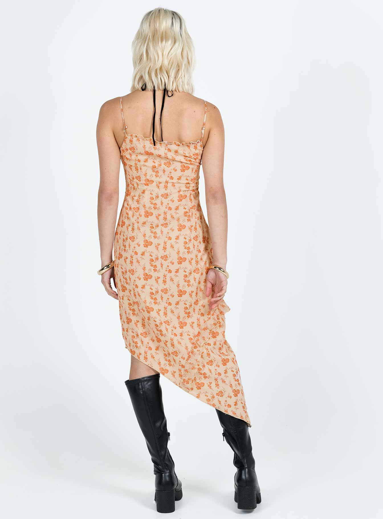 product Princess Polly Sweetheart Neckline  Ryansa Dress Peach