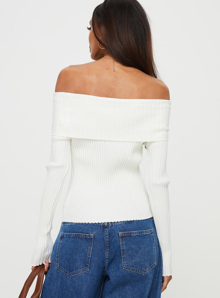 Coolidge Off The Shoulder Top White