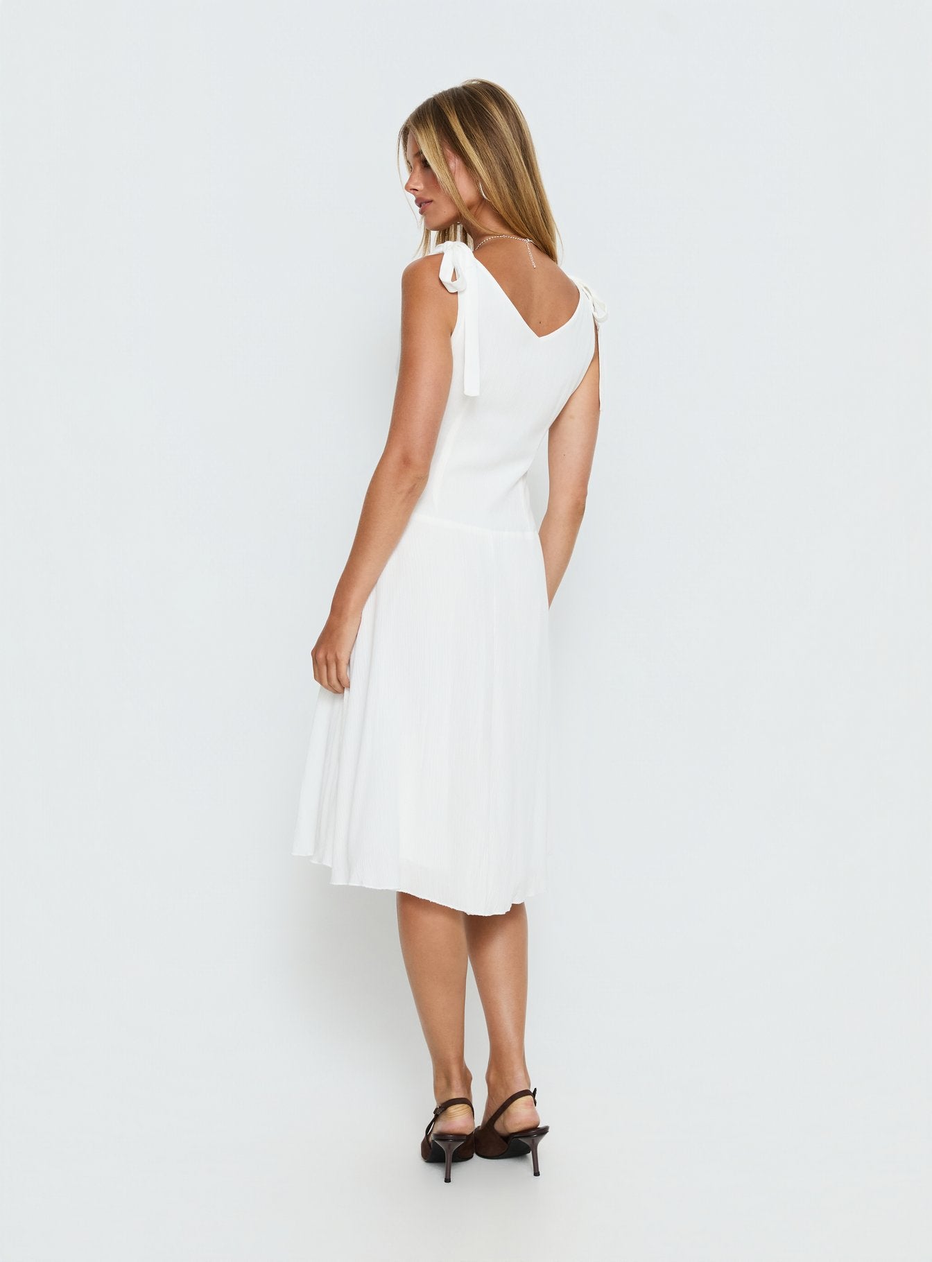 Danira Midi Dress White | Princess Polly