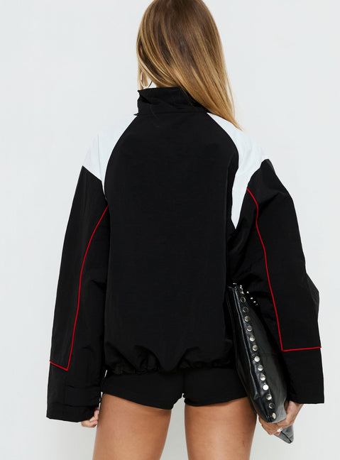 Shoreline Windbreaker Noir / White