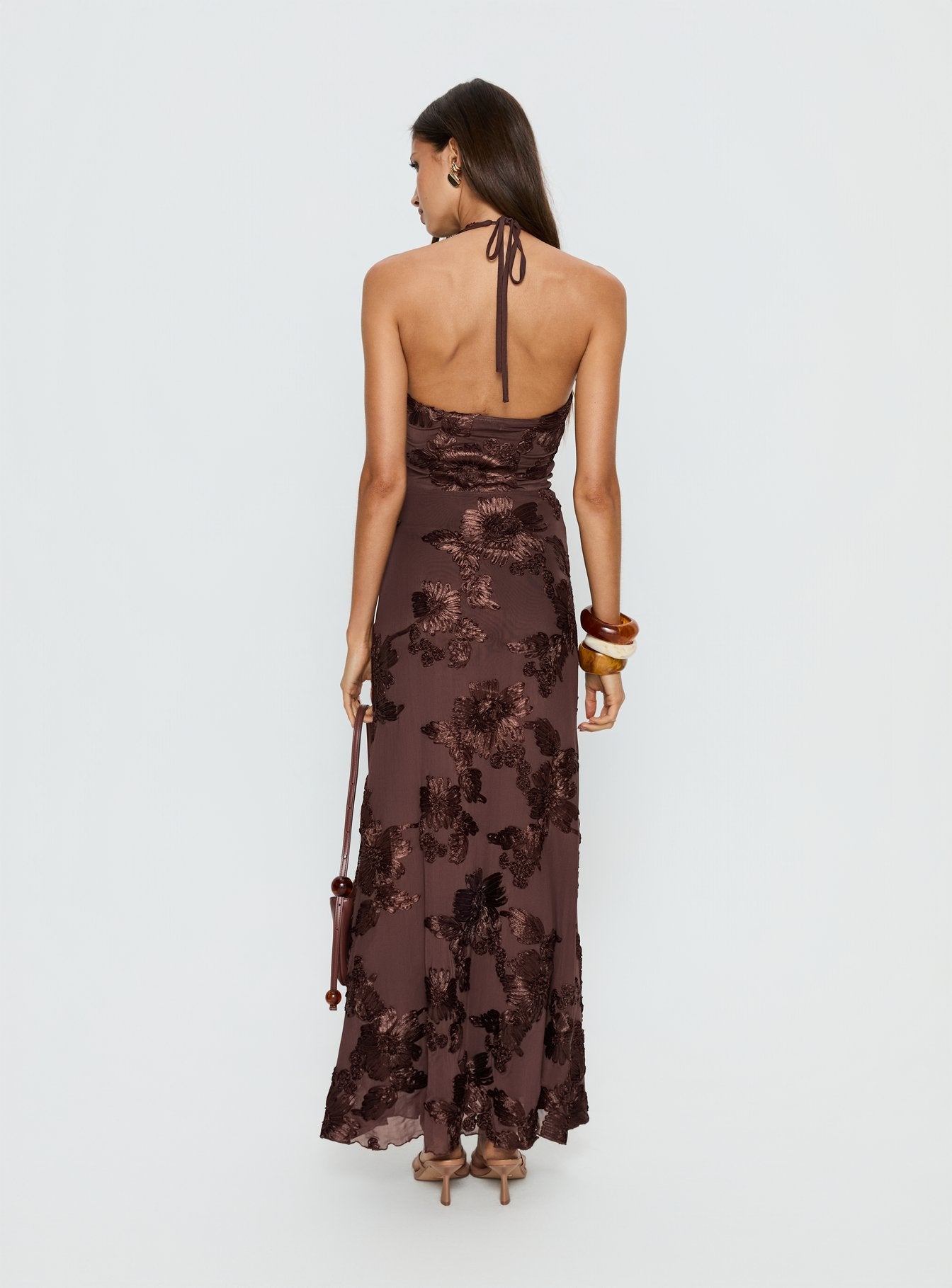 princess polly strauss maxi dress Princess Polly Strauss Satin Maxi Dress - Red