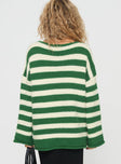 Chunky knit sweater Wide neckline, drop shoulder Good stretch, unlined