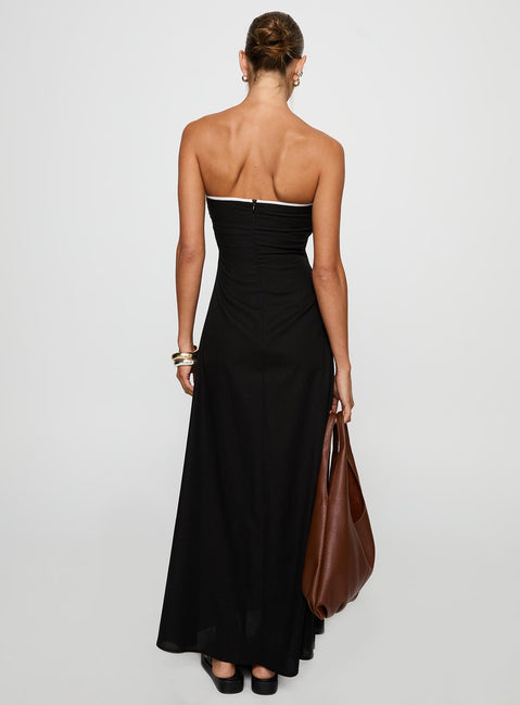 Bijou Strapless Maxi Dress | Black | Womens | Princess Polly Bijou Strapless Maxi Dress | Black | Womens | Princess Polly