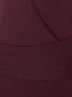 So Major Draped A-Line Maxi Dress Plum