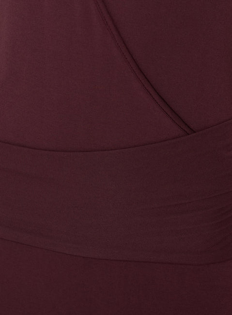 So Major Draped A-Line Maxi Dress Plum