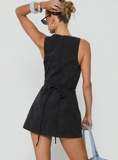 Yumiko Corduroy Romper Slate