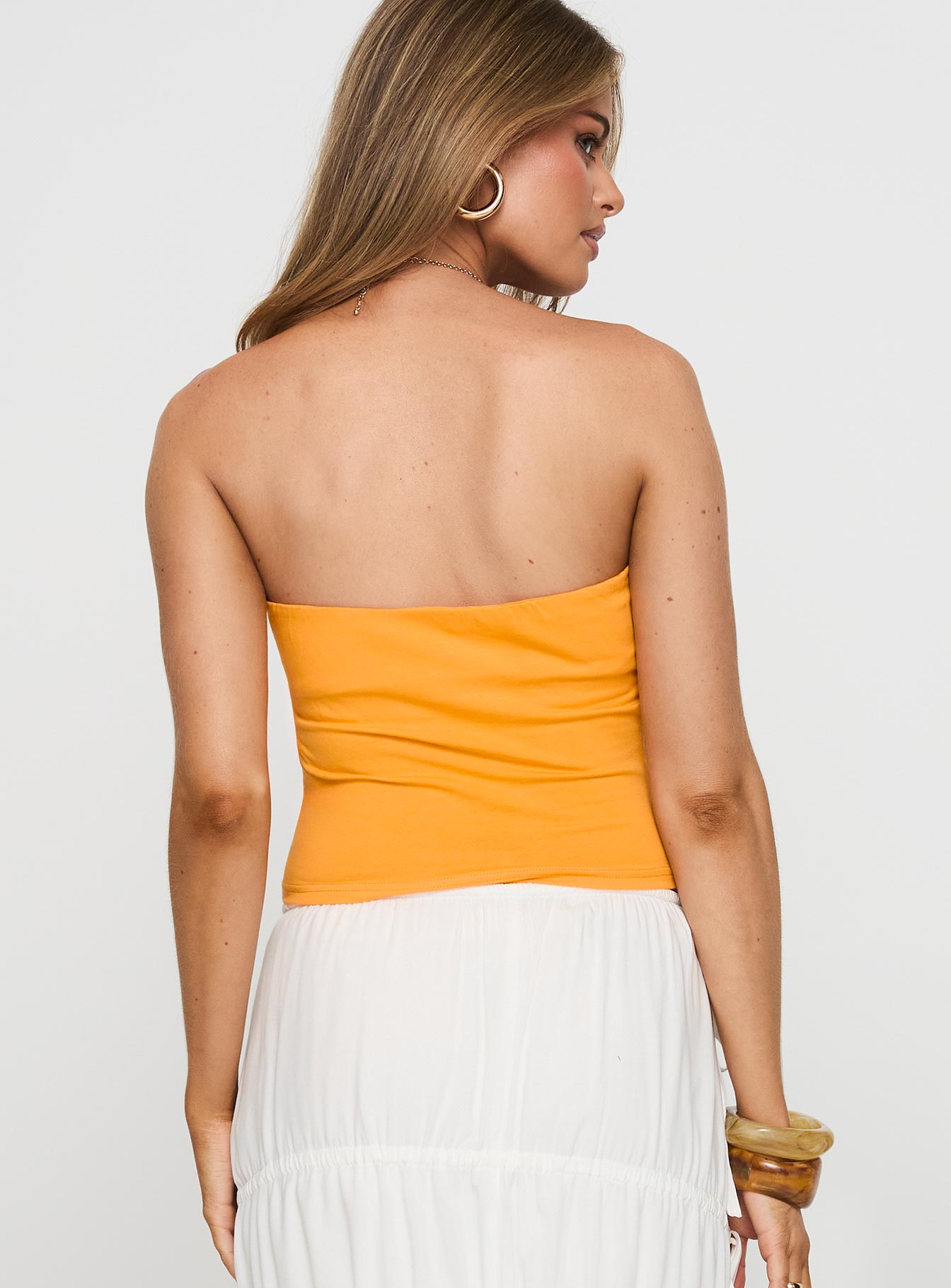 Peaches Tube Top Orange | Princess Polly Peaches Tube Top Orange | Princess Polly