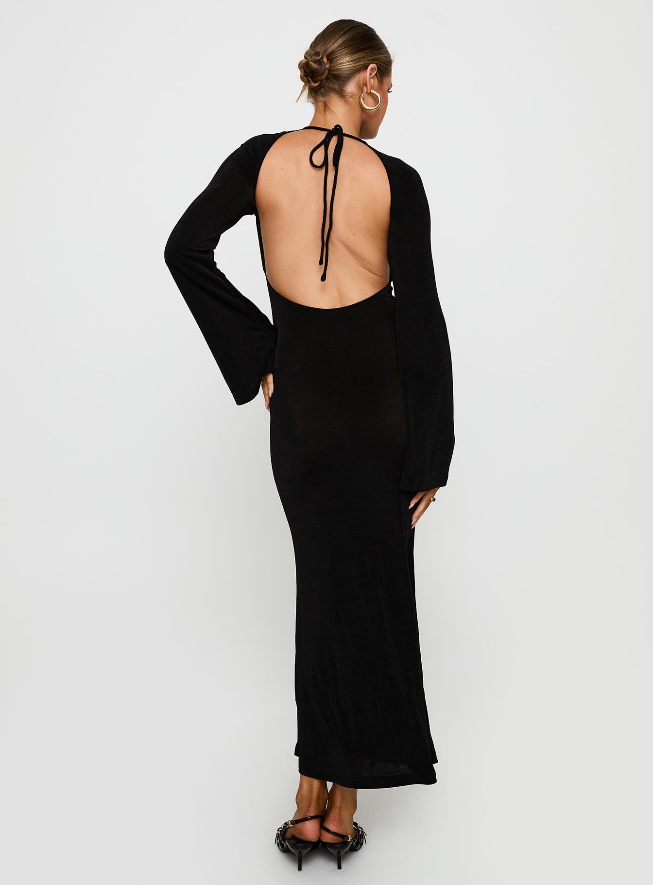 Amersham Long Sleeve Maxi Dress Black | Princess Polly Amersham Long Sleeve Maxi Dress Black | Princess Polly