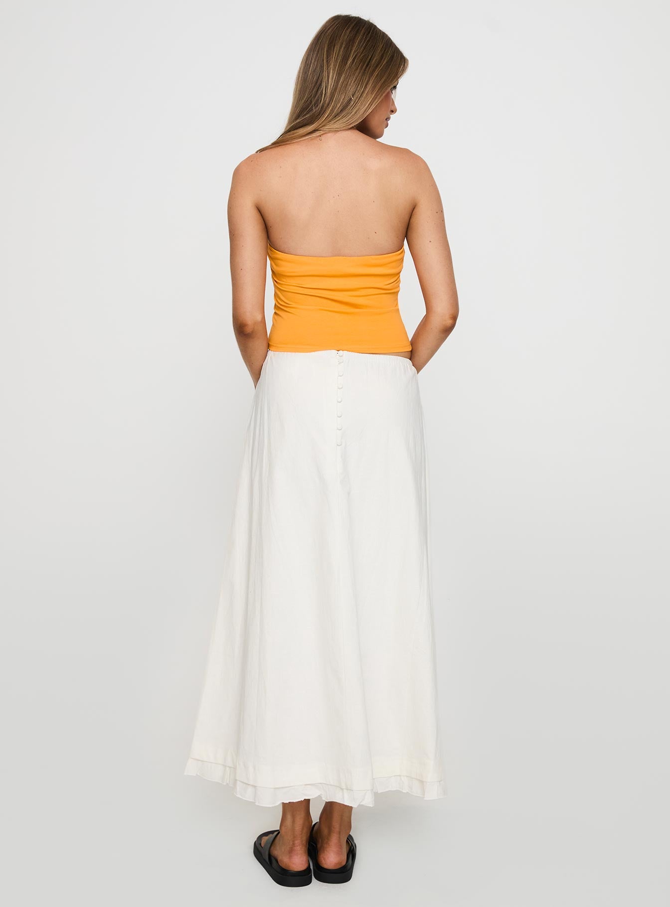 Empress Of Love Maxi Skirt White