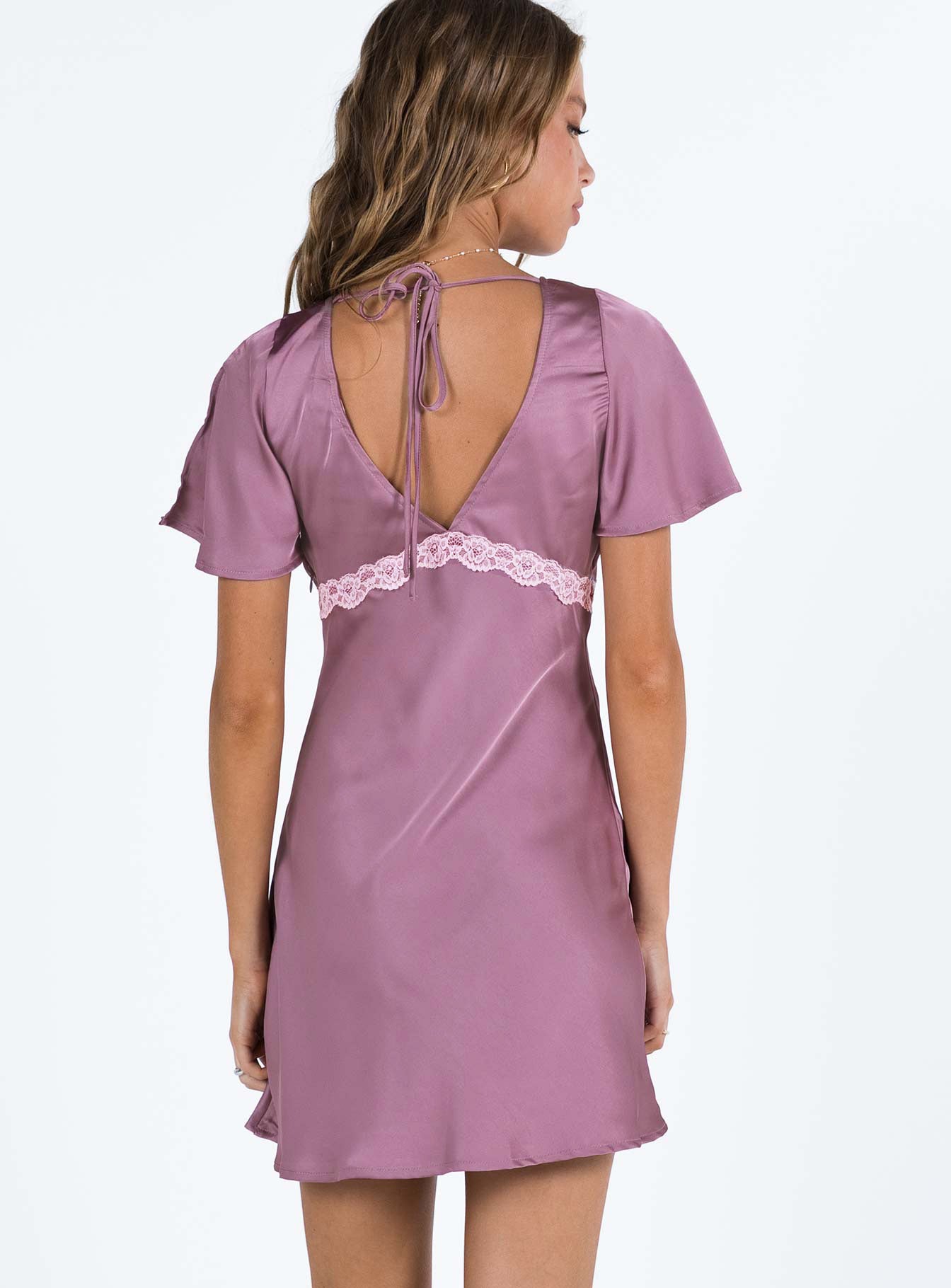 product Princess Polly V-Neck  Jaron Mini Dress Mauve