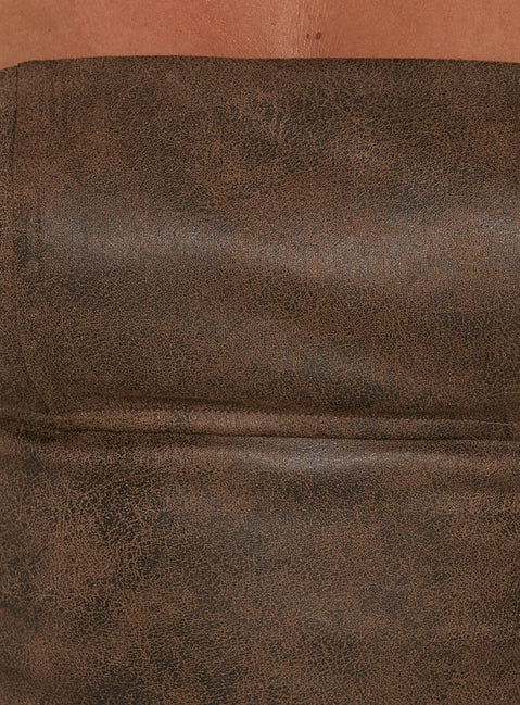 Keroline Strapless Top Stone